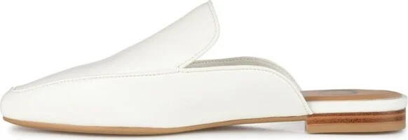 Journee Collection Women's Akza Slip On Square Toe Mules Flats Cognac - Image 9
