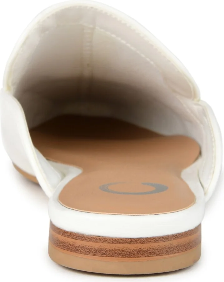 Journee Collection Women's Akza Wide Width Slip On Square Toe Mules Flats - Image 3
