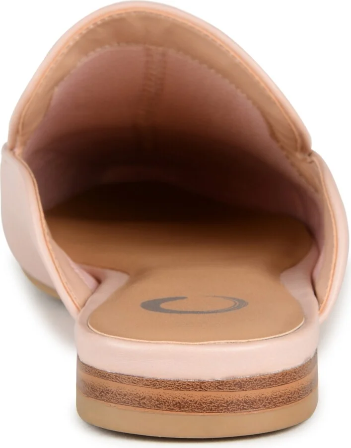 Journee Collection Women's Akza Wide Width Slip On Square Toe Mules Flats - Image 7