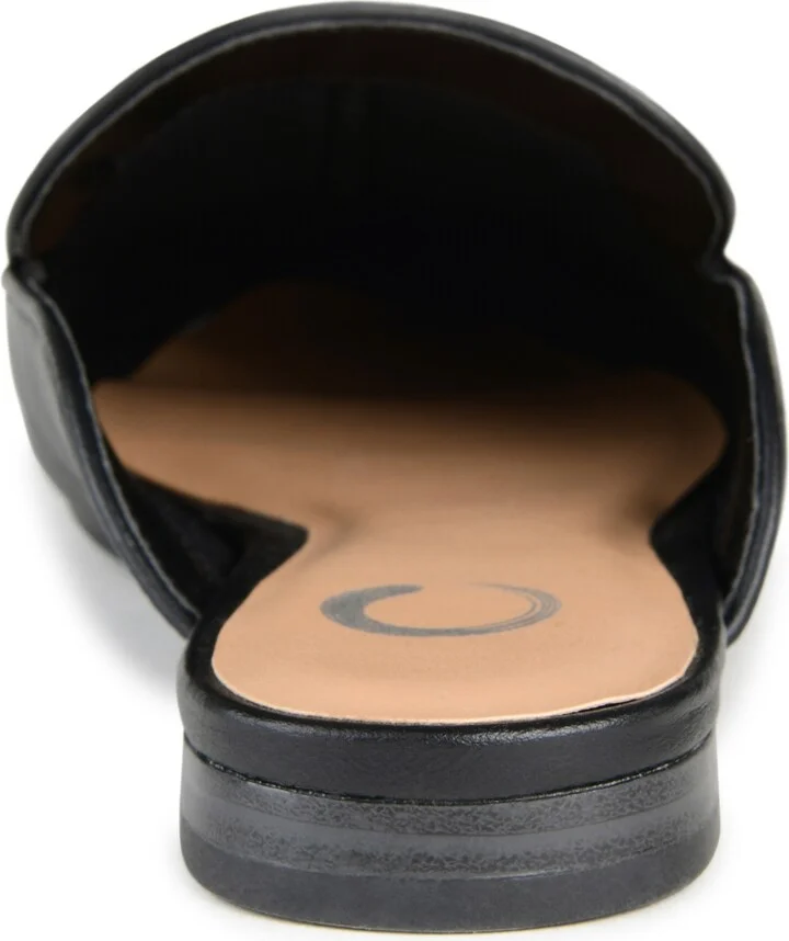 Journee Collection Women's Akza Wide Width Slip On Square Toe Mules Flats - Image 11