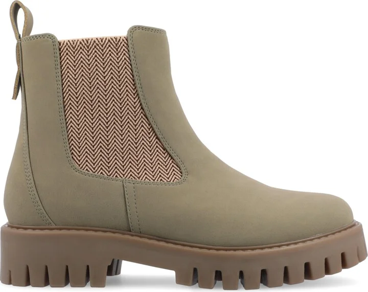 Journee Collection Women's Alara Medium and Wide Width Chelsea Lug Sole Bootie - Image 2