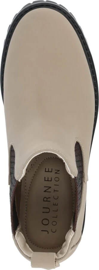 Journee Collection Women's Alara Medium and Wide Width Chelsea Lug Sole Bootie - Image 9