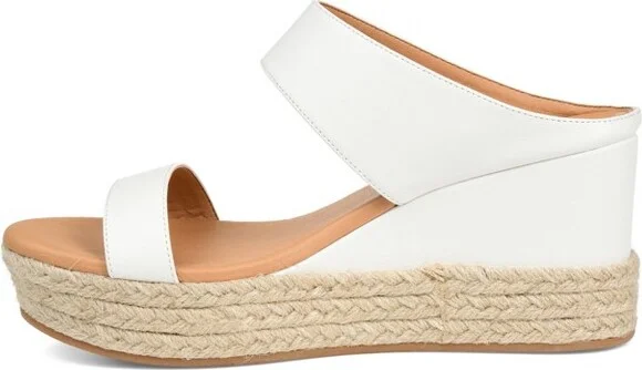 Journee Collection Women's Alissa Wedge Heel Espadrille Sandals Denim - Image 4