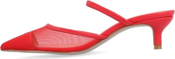Journee Collection Women's Allana Slip On Kitten Heel Mule Pump Tan - Image 4