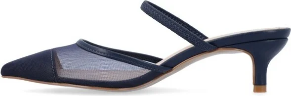 Journee Collection Women's Allana Slip On Kitten Heel Mule Pump Tan - Image 5