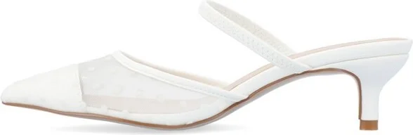 Journee Collection Women's Allana Slip On Kitten Heel Mule Pump Tan - Image 8
