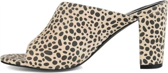 Journee Collection Women's Allea D'Orsay Block Heel Sandals Grey - Image 5