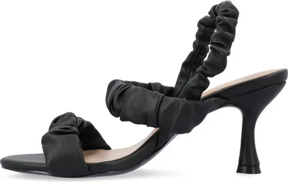 Journee Collection Women's Amaree Sling Back Stiletto Pumps Black - Image 2