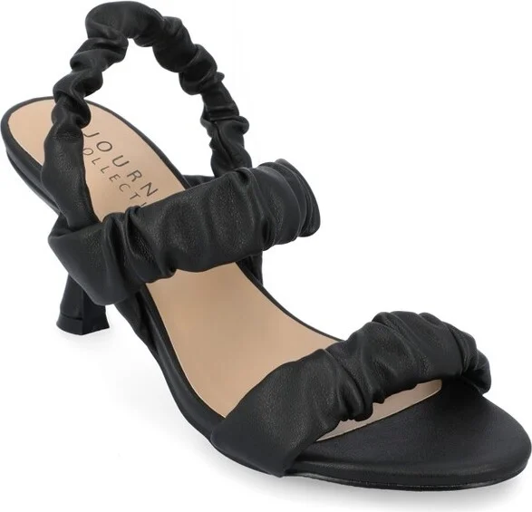 Journee Collection Women's Amaree Sling Back Stiletto Pumps Black