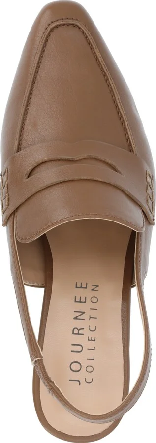 Journee Collection Women's Amory Tailored Kitten Heel Slingback Pumps - Image 4