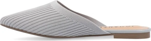 Journee Collection Women's Aniee Slip On Almond Toe Mule Flats Olive 5.5W - Image 4