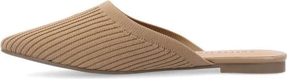 Journee Collection Women's Aniee Slip On Almond Toe Mule Flats Olive 5.5W - Image 5