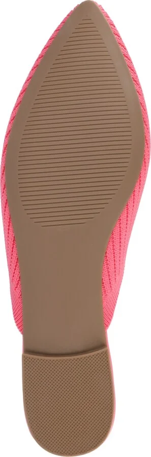 Journee Collection Women's Aniee Wide Width Knit Slip On Mules - Image 5