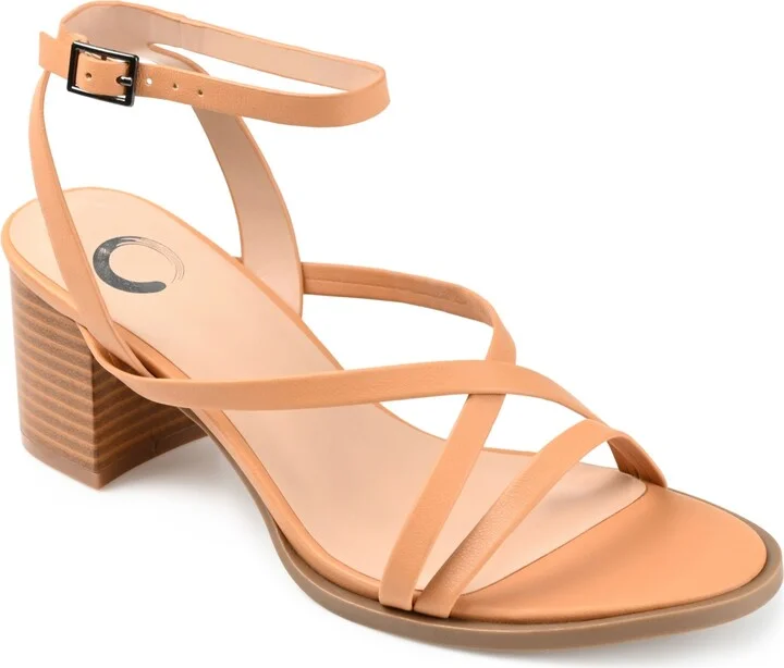 Journee Collection Women's Anikah Block Heel Strappy Sandals