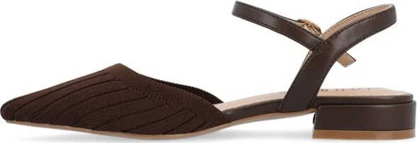 Journee Collection Women's Ansley Mary Jane Pointed Toe Flats Blue - Image 4