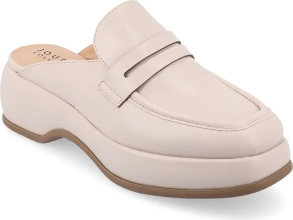 Journee Collection Women's Antonina Flats Bone