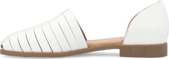 Journee Collection Women's Anyah Ankle Cuff Slip On Almond Toe Flats Taupe - Image 4