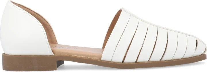 Journee Collection Women's Anyah Caged Two-Piece Flats - Image 2