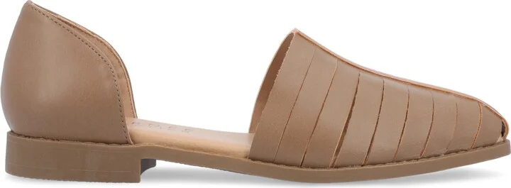 Journee Collection Women's Anyah Caged Two-Piece Flats - Image 7