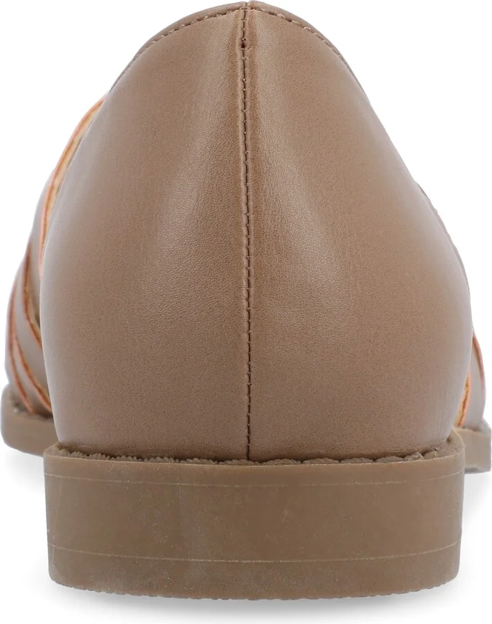 Journee Collection Women's Anyah Caged Two-Piece Flats - Image 8