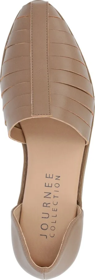 Journee Collection Women's Anyah Caged Two-Piece Flats - Image 9