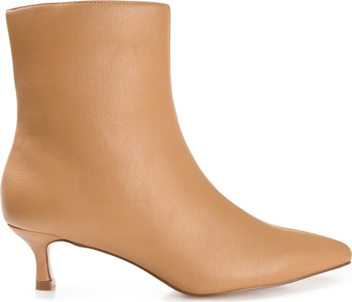 Journee Collection Women's Arely Kitten Heel Pointed Toe Dress Booties - Image 6