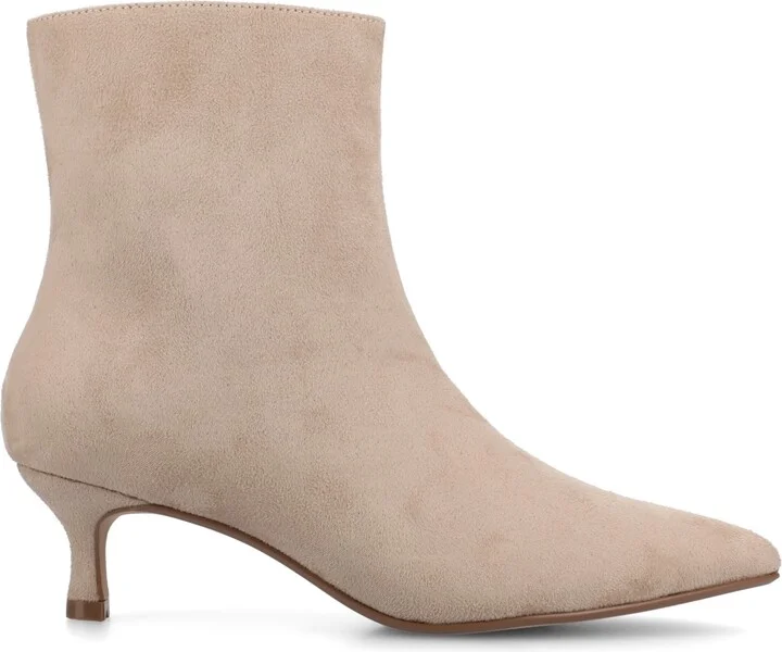 Journee Collection Women's Arely Kitten Heel Pointed Toe Dress Booties - Image 11