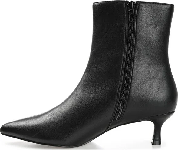 Journee Collection Women's Arely Pointed Toe Kitten Heel Ankle Booties Green - Image 7