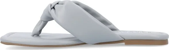 Journee Collection Women's Ares Light Puff Flip Flop Sandals Pink - Image 3