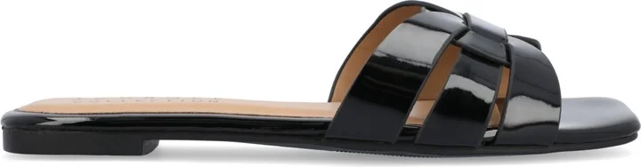 Journee Collection Women's Arrina Slip On Flat Sandals - Image 2