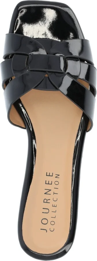 Journee Collection Women's Arrina Slip On Flat Sandals - Image 4