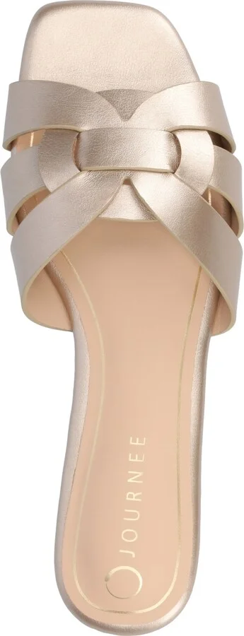 Journee Collection Women's Arrina Slip On Flat Sandals - Image 8
