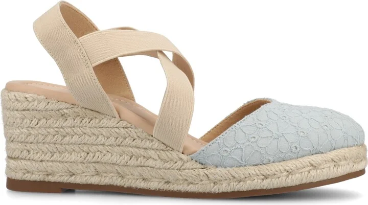 Journee Collection Women's Ashlee Espadrille Platform Wedge Sandals - Image 2