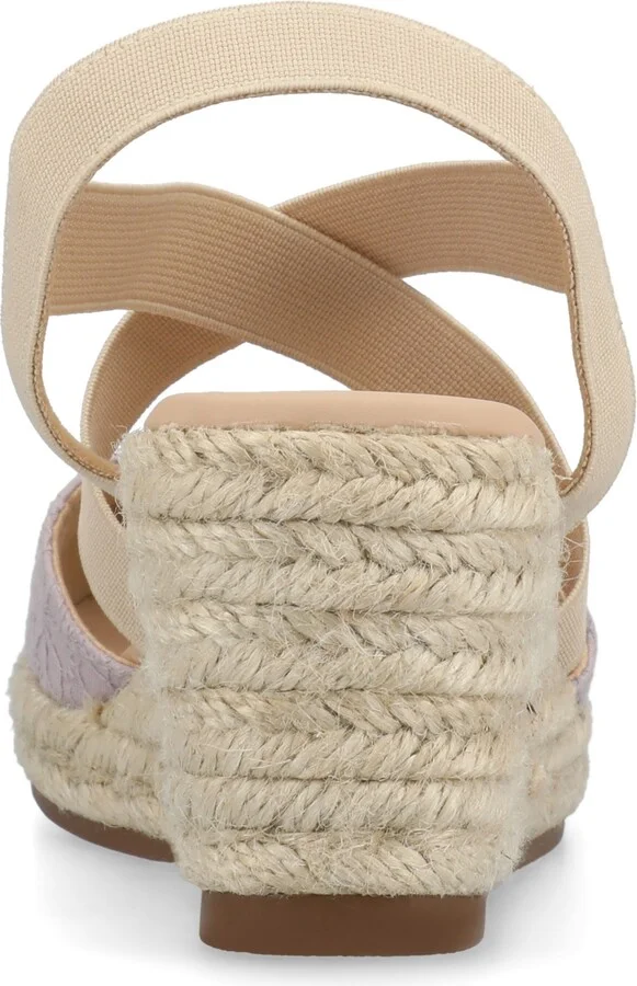 Journee Collection Women's Ashlee Espadrille Platform Wedge Sandals - Image 8