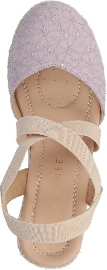 Journee Collection Women's Ashlee Espadrille Platform Wedge Sandals - Image 9