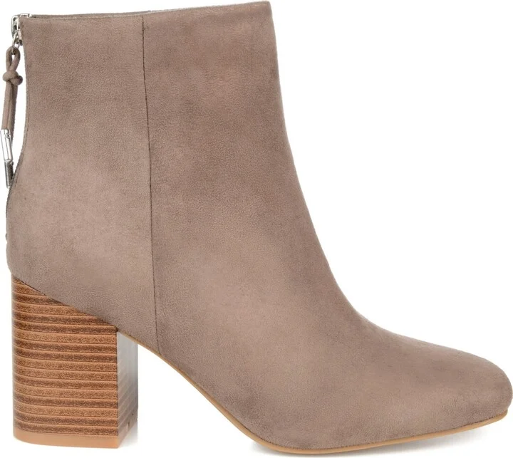 Journee Collection Women's Audrina Stacked Heel Dress Booties - Image 6