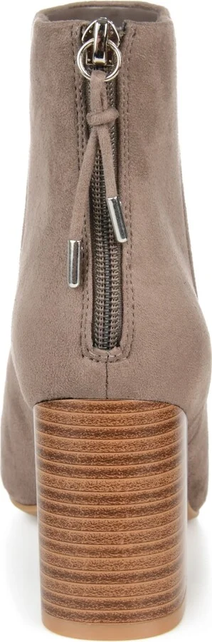 Journee Collection Women's Audrina Stacked Heel Dress Booties - Image 7