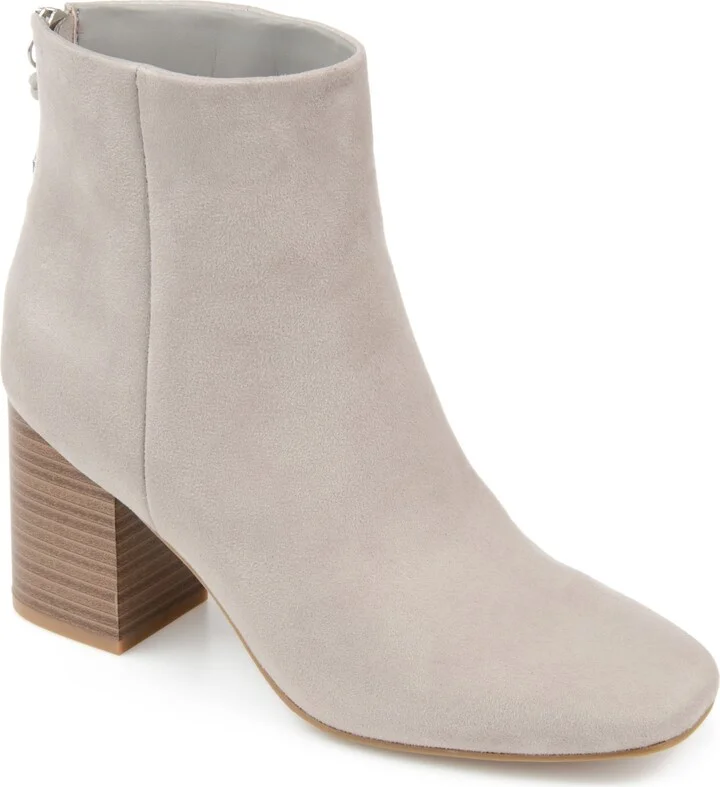 Journee Collection Women's Audrina Stacked Heel Dress Booties