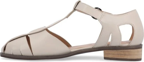 Journee Collection Women's Azzaria Low Block Heel Square Toe Flats Grey - Image 2