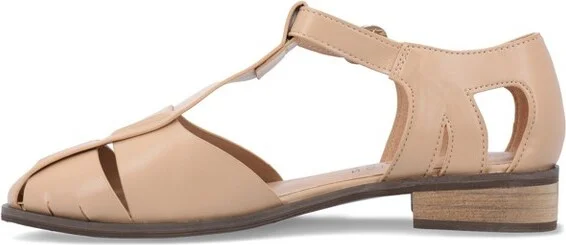 Journee Collection Women's Azzaria Low Block Heel Square Toe Flats Grey - Image 3
