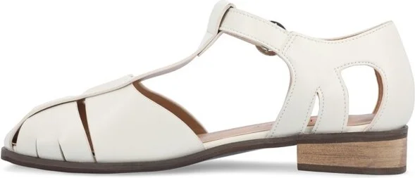 Journee Collection Women's Azzaria Low Block Heel Square Toe Flats Grey - Image 4