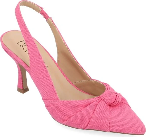 Journee Collection Women's Bahar Sling Back Pointed Toe Pumps Blue