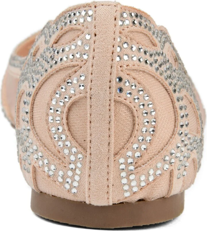 Journee Collection Women's Batavia Embellished Flats - Image 3