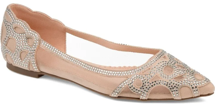 Journee Collection Women's Batavia Embellished Flats