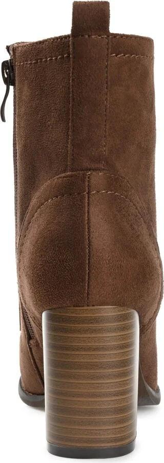 Journee Collection Women's Baylor Lace Up Stacked Heel Booties - Image 3