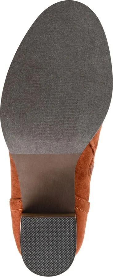 Journee Collection Women's Baylor Lace Up Stacked Heel Booties - Image 9