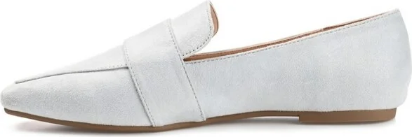 Journee Collection Women's Benntly Slip On Square Toe Loafer Flats Blue - Image 2