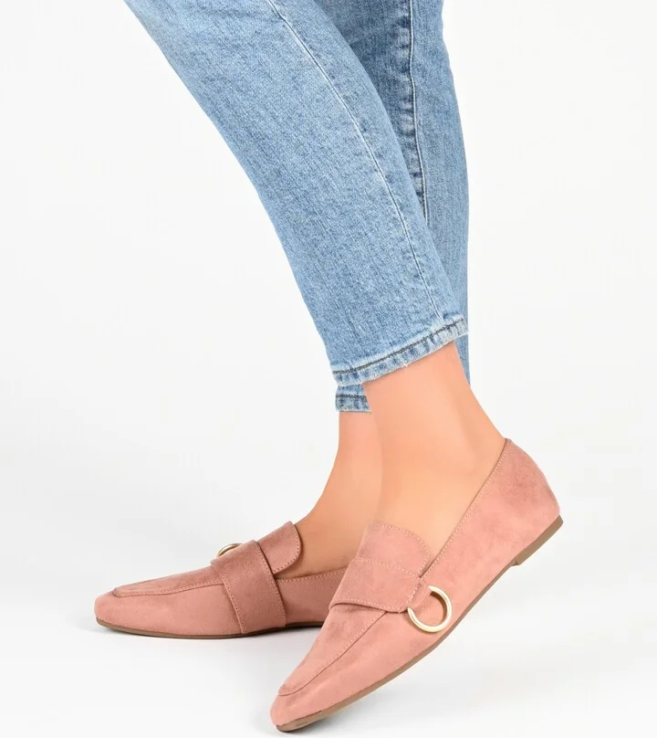 Journee Collection Women's Benntly Square Toe Slip On Loafers - Image 6