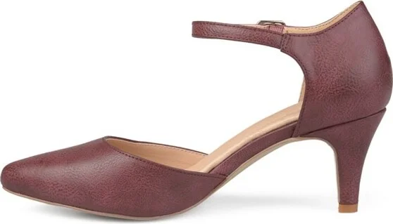 Journee Collection Women's Bettie Almond Toe Mid Heel Pumps Black - Image 11