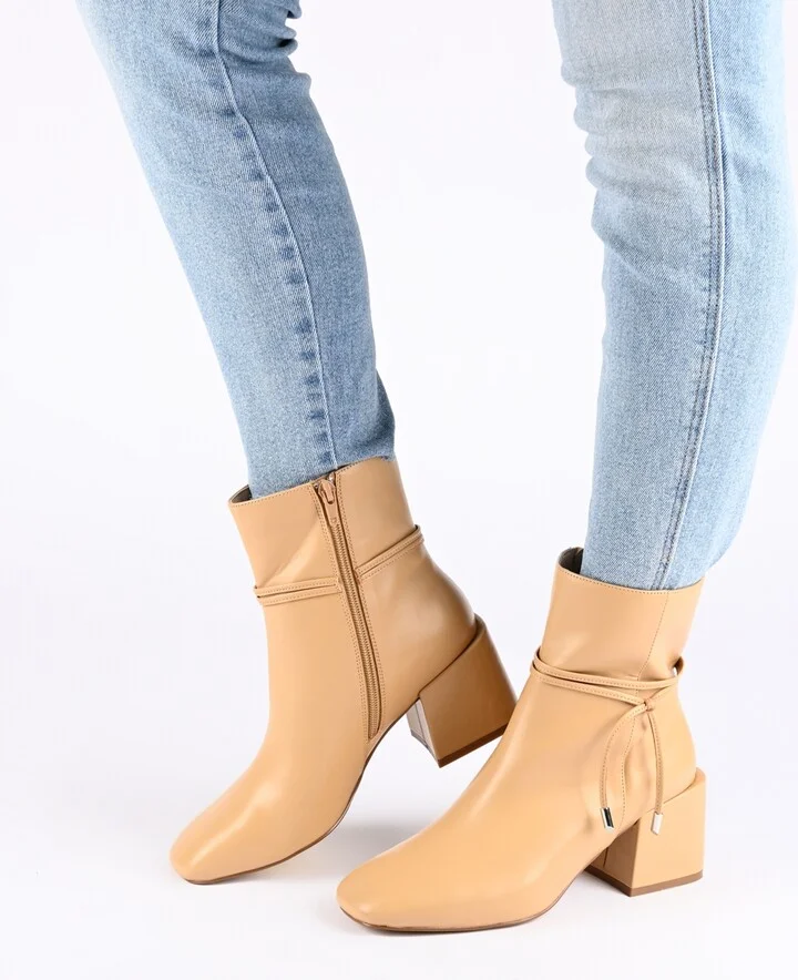 Journee Collection Women's Beverley Block Heel Booties - Image 6